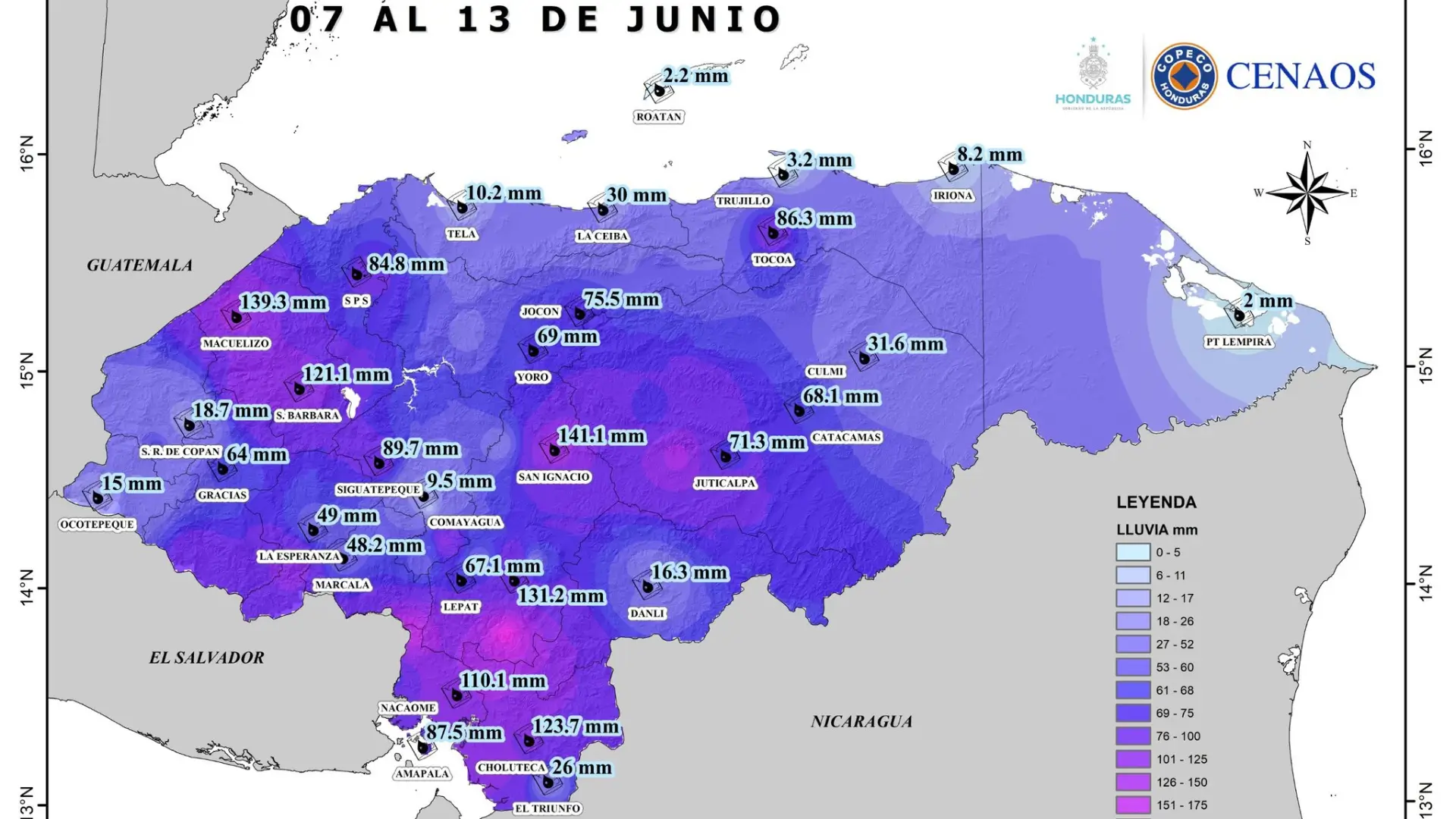 Alerta Verde En 10 Departamentos Por Fuertes Lluvias Tv Azteca