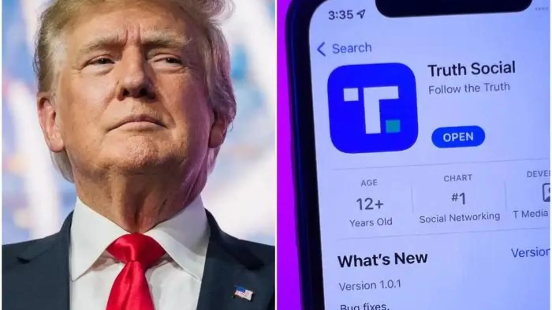 Truth Social la red social de Donald Trump no se ha podido vender en la Bolsa de Valores