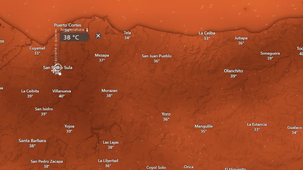 San Pedro Sula experimentará sensación térmica de hasta 60 grados por el aumento en las temperaturas.