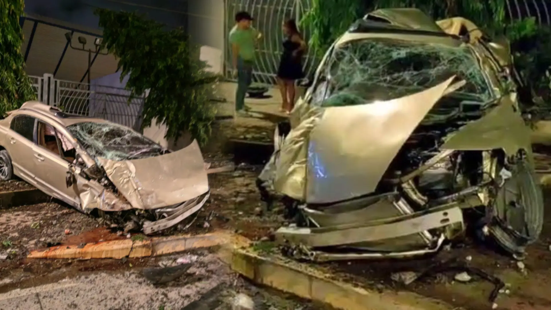 Esta mañana se registró un fuerte accidente de tránsito en el bulevar Suyapa, cerca del polideportivo de la Universidad Nacional Autónoma de Honduras.