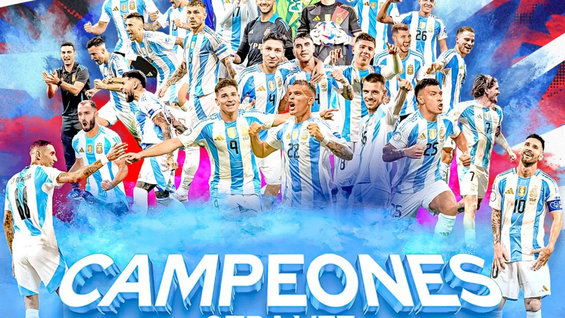 Argentina es campeona en la Copa América 2024.