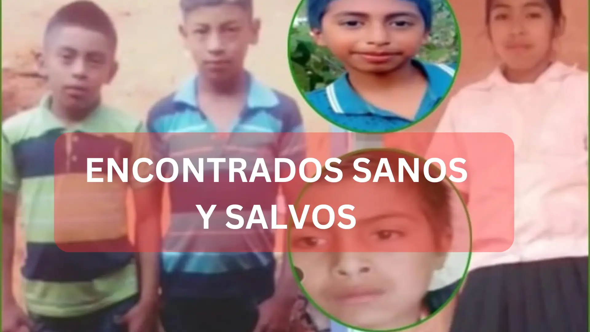 Encuentran sanos y salvos a niños reportados como desaparecidos en Intibucá, Honduras.