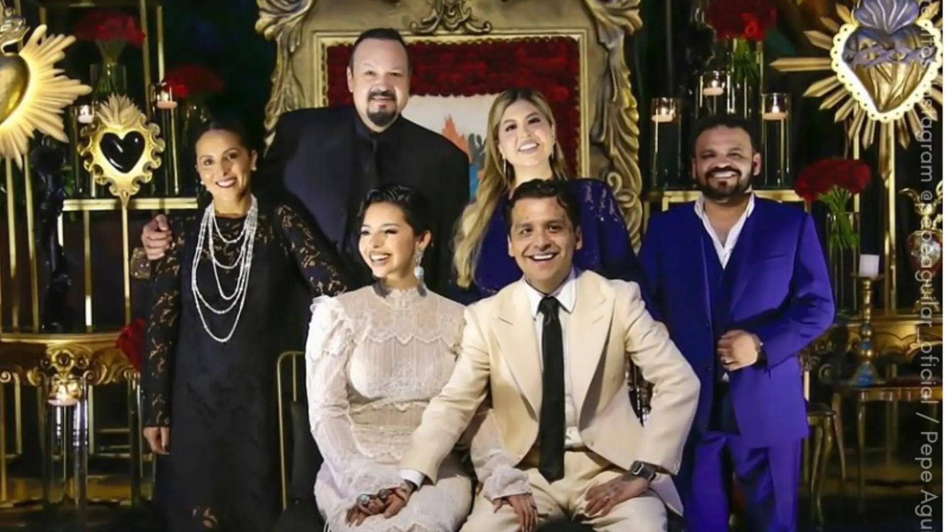 Pepe Aguilar envia emotivo mensaje para su hija y yerno tras de su boda.