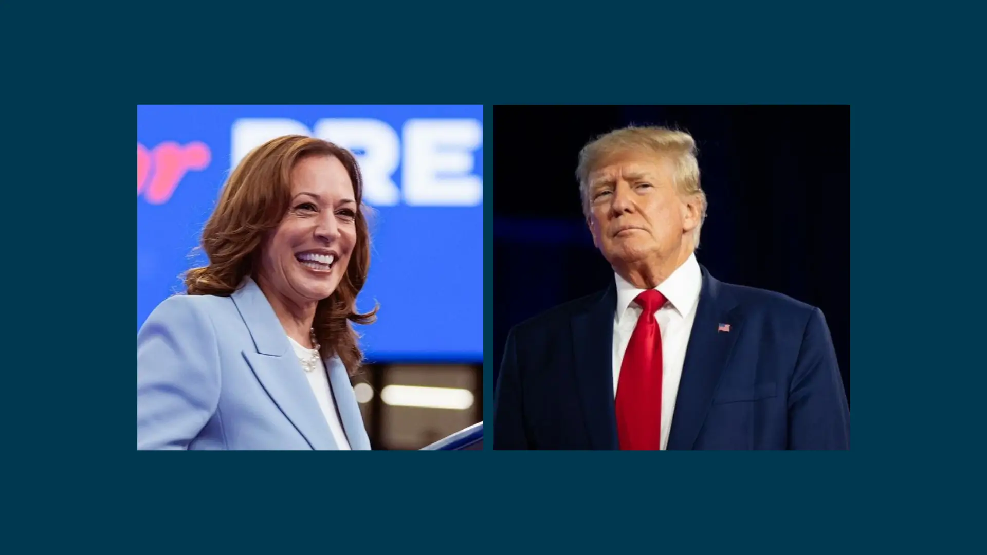 Debate entre Kamala y Donald Trump.