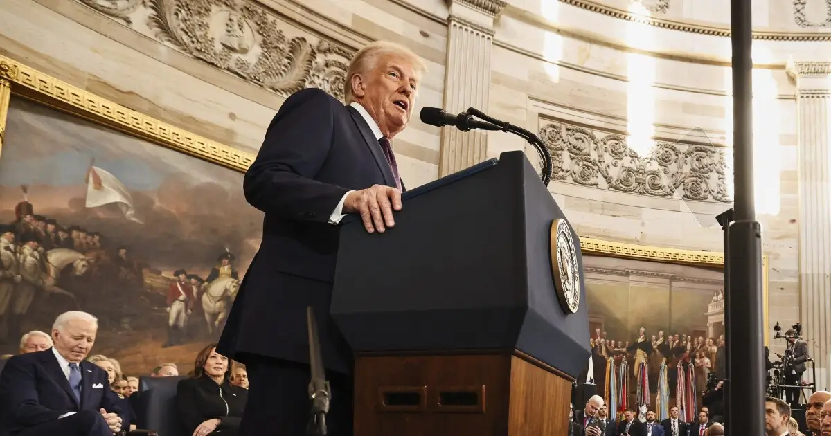 Este día se desarrolló la ceremonia de toma de posesión de Donald Trump en el Capitolio.