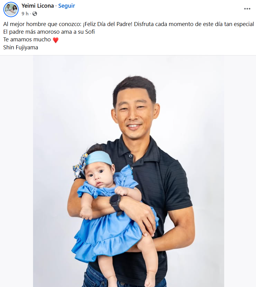 Shin Fujiyama celebra su primer Día del Padre