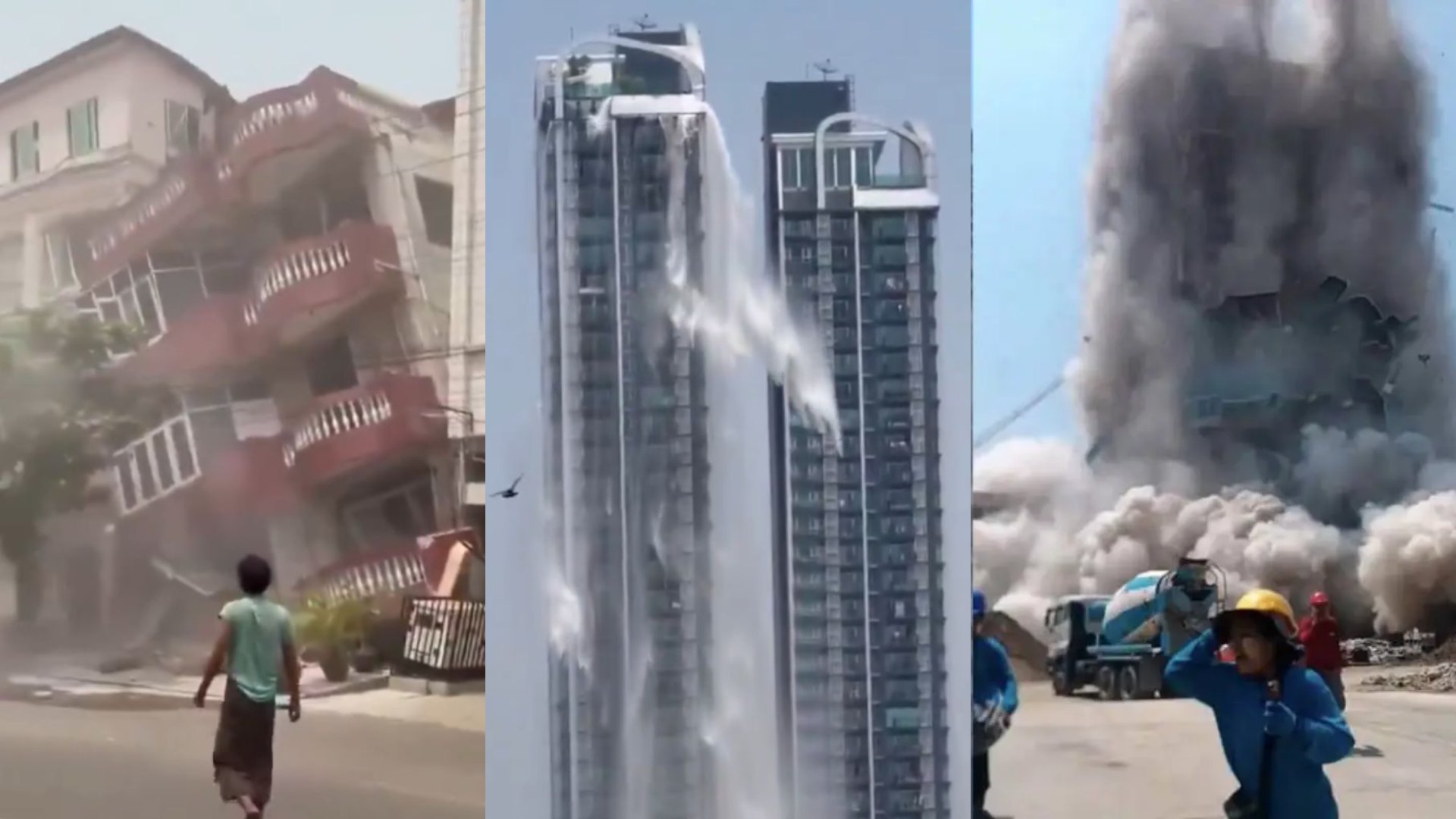 Terremoto en Tailandia: los videos más impactantes