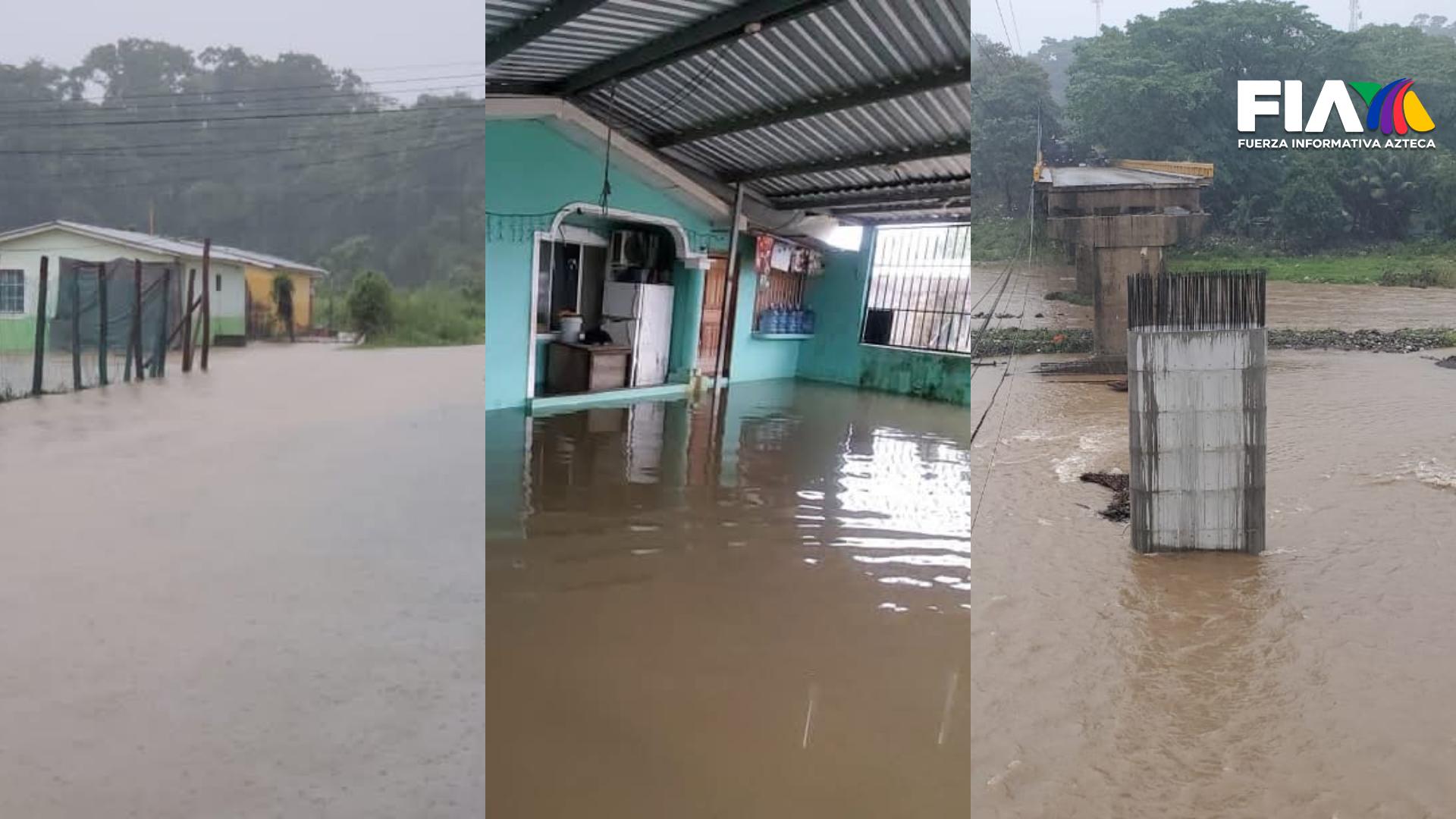 Lluvias en La Ceiba dejan calles inundadas (Galería)