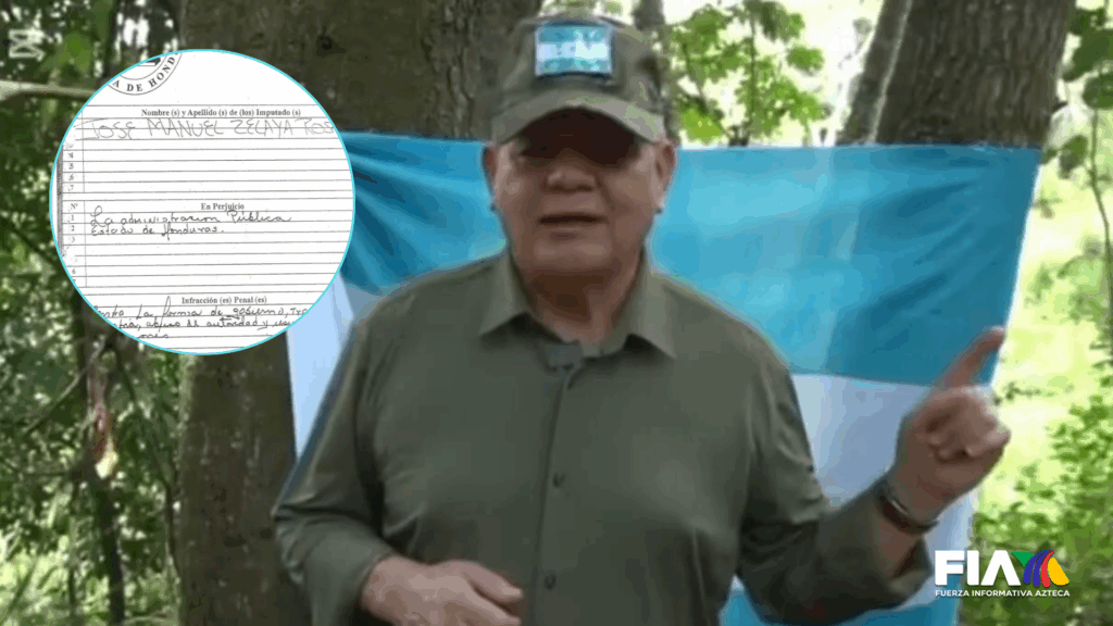 El general en condición de retiro, Romeo Vásquez Velásquez reapareció en un video en el que mostró un expediente legal contra el expresidente Manuel Zelaya Rosales