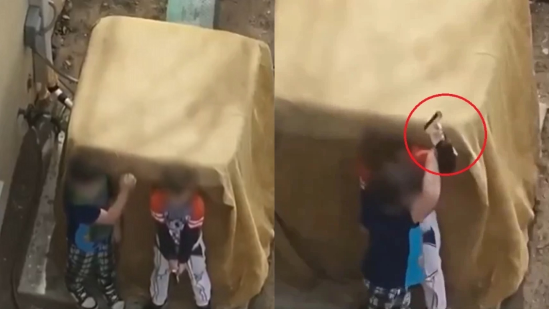 Policías desarman a niños que jugaban con pistola Estados Unidos