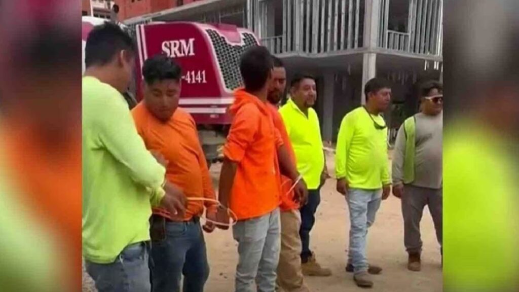 Redadas en Estados Unidos: migrantes detenidos en construcción