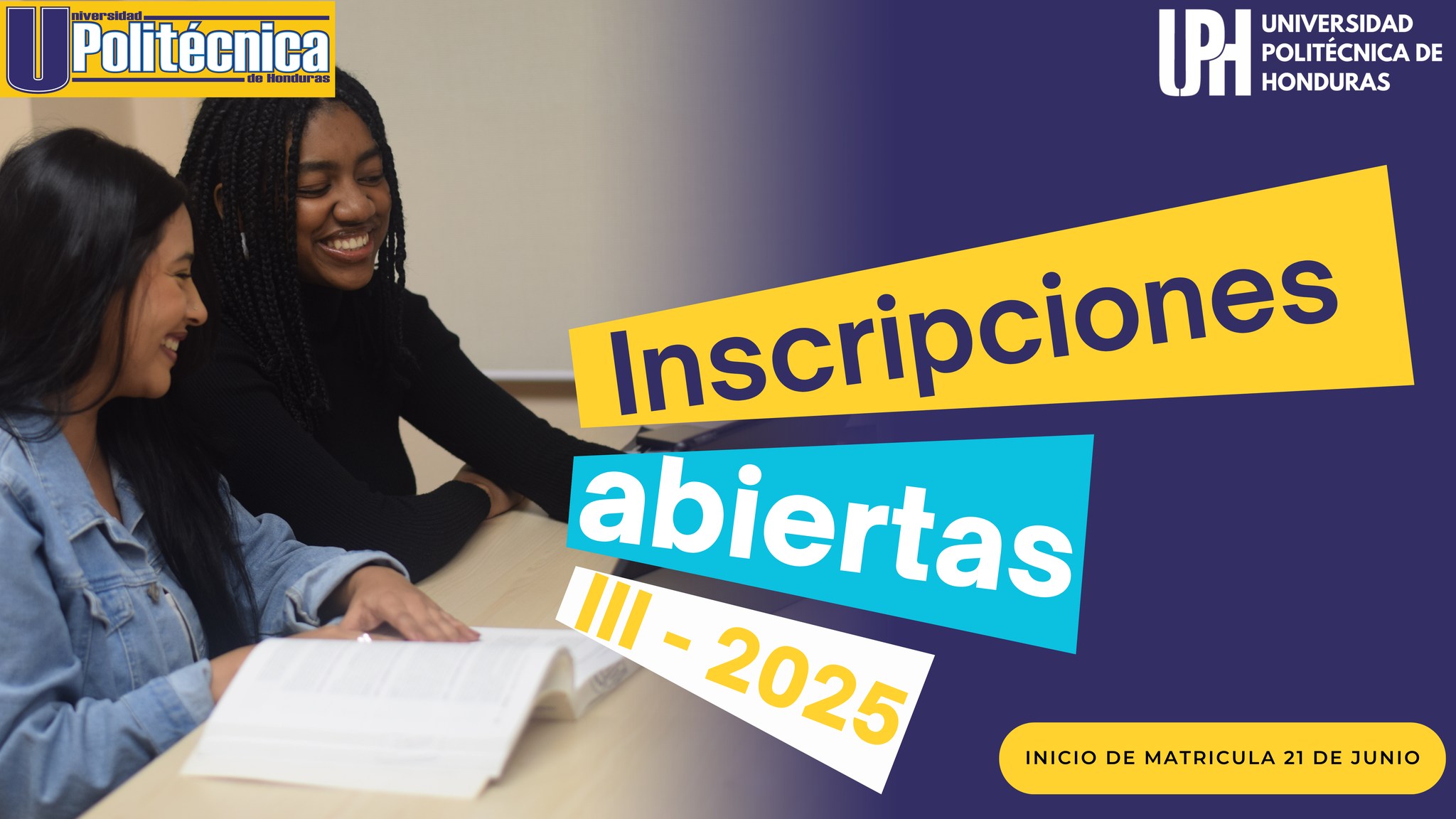 matrícula para el tercer período académico de la Universidad Politécnica de Honduras