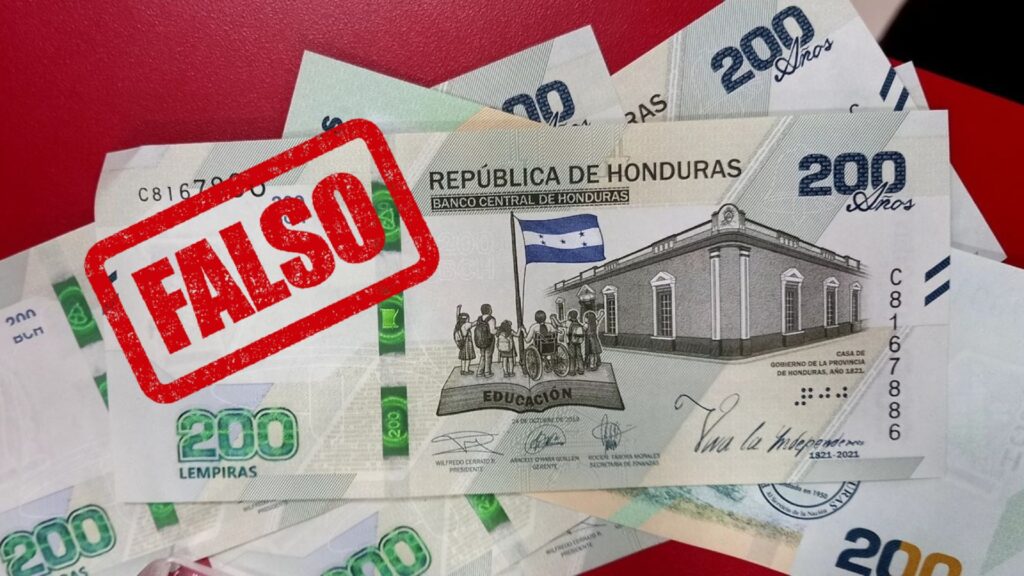 Decomisan más de 200 mil lempiras en billetes falsos de L200: ¿Cómo identificarlos?