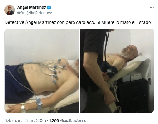 Exinvestigador de JOH sufre paro cardíaco; polémico mensaje circula en redes