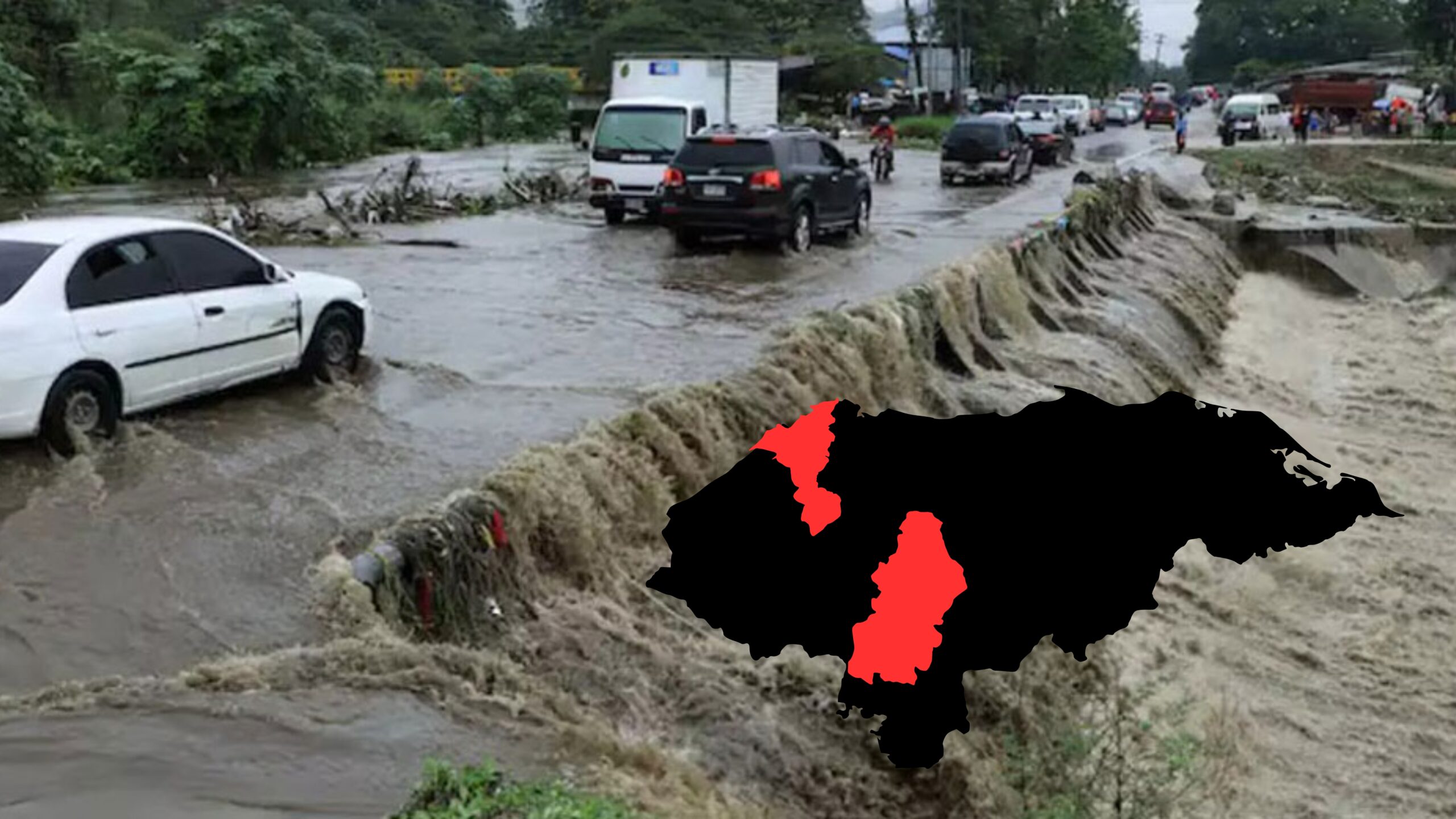 Conozca las zonas afectadas por las recientes lluvias en el Distrito Central y San Pedro Sula