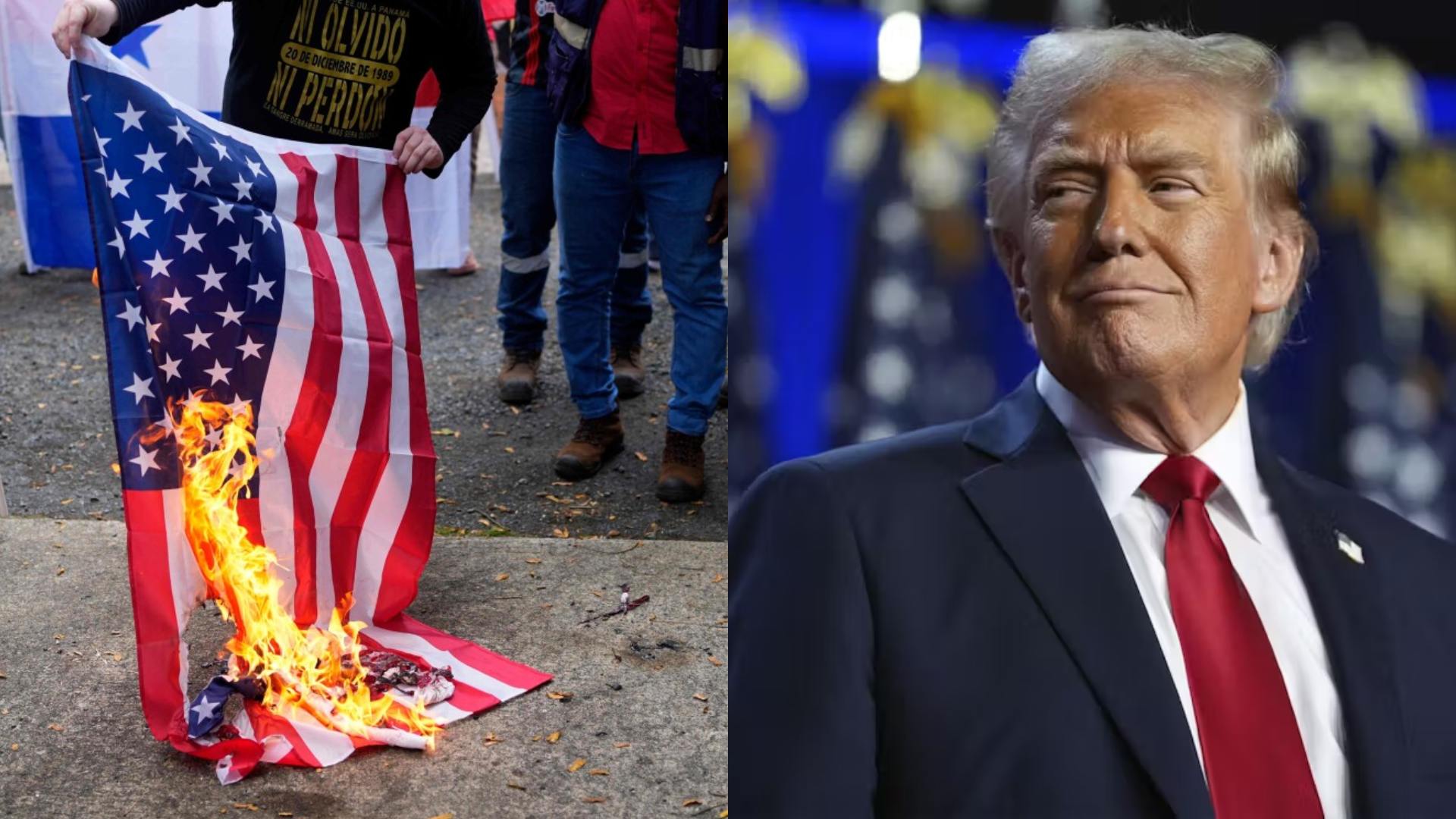 Donald Trump propone cárcel ante quema de banderas de EEUU