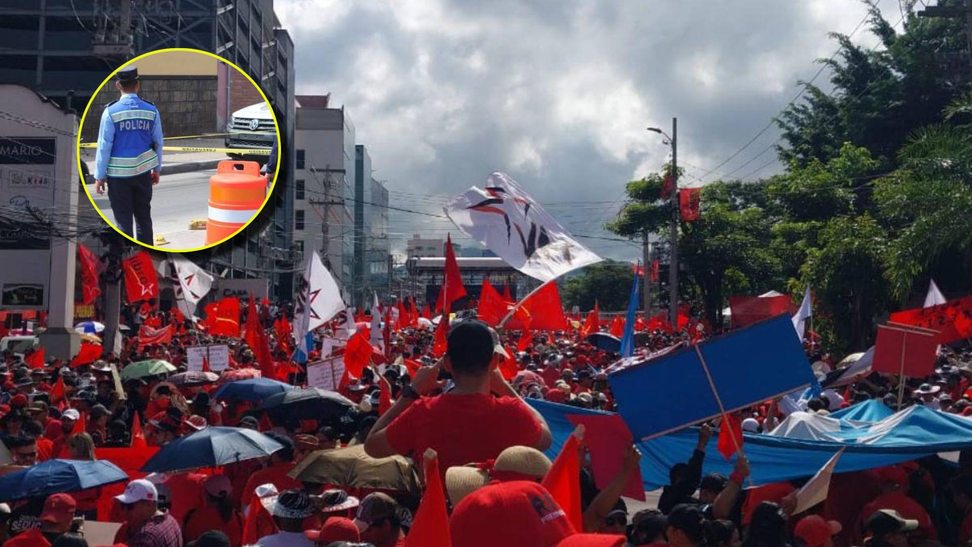 Movilización de Libre en Tegucigalpa: zonas afectadas