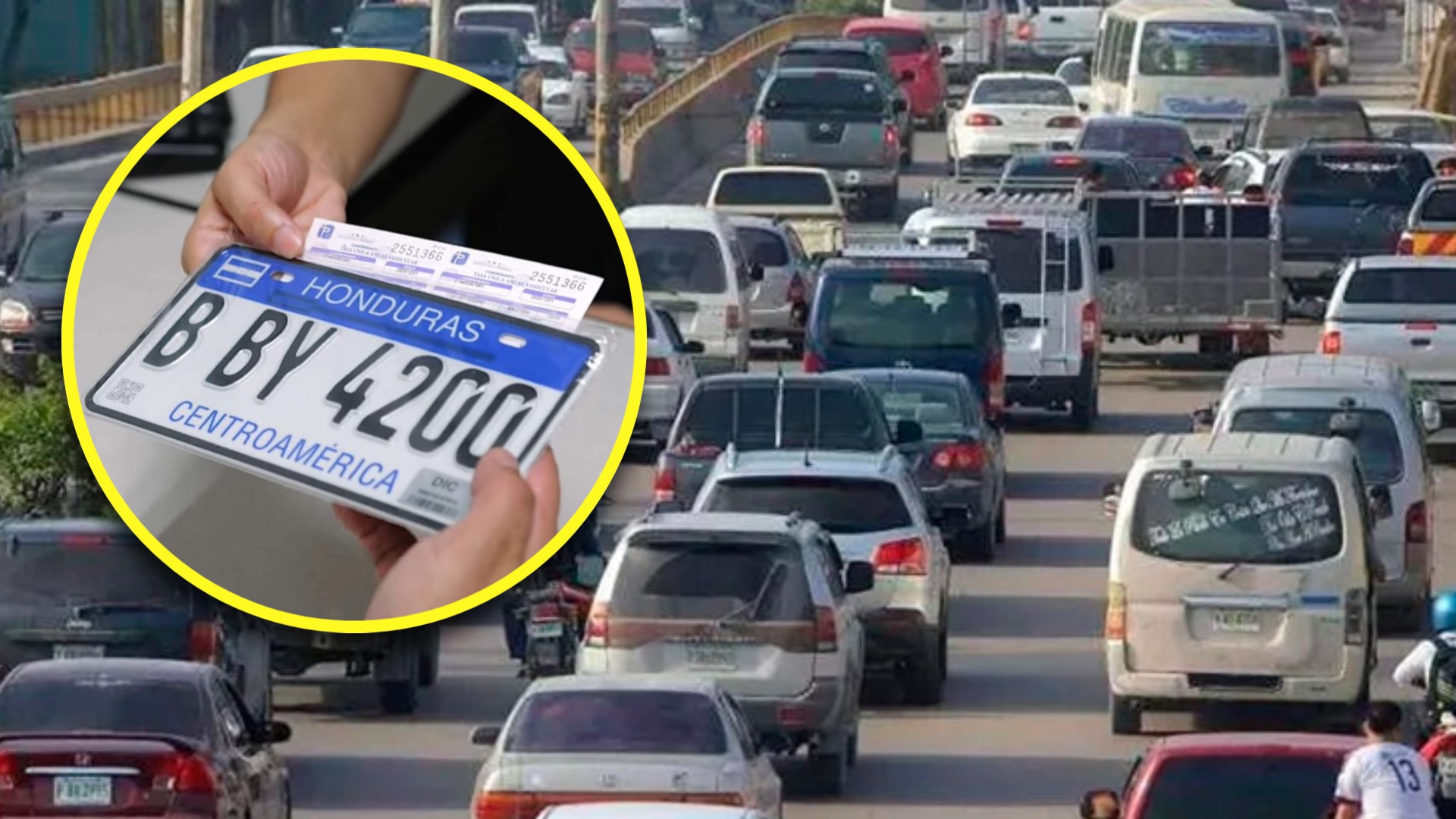 IP anuncia fecha para la entrega de nuevas placas vehiculares en Honduras.