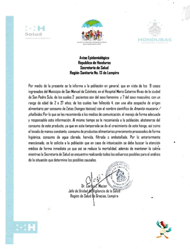 Alerta sanitaria en Lempira.