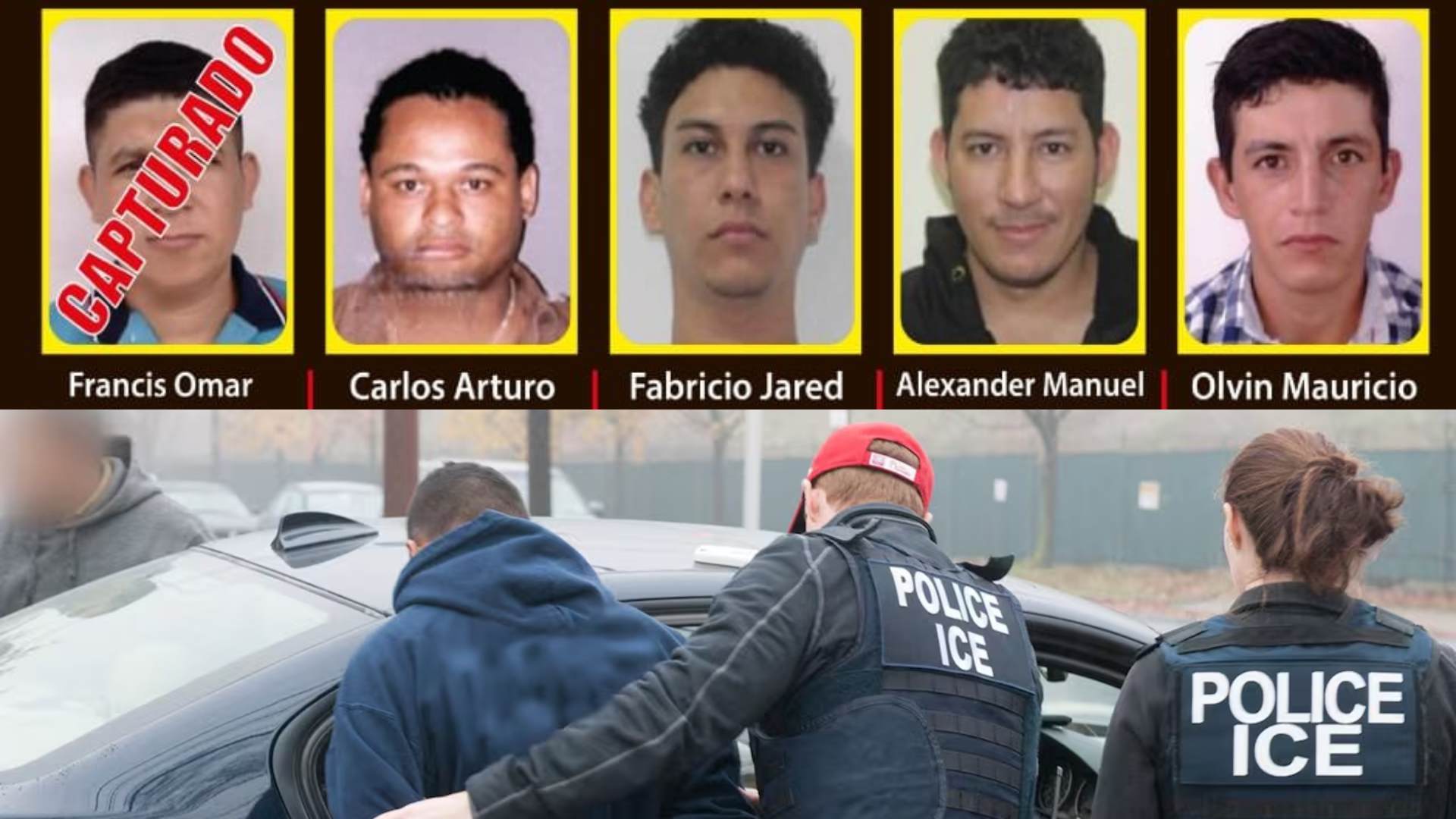 Olvin Mauricio Martínez Coto detenido: más buscados de Honduras