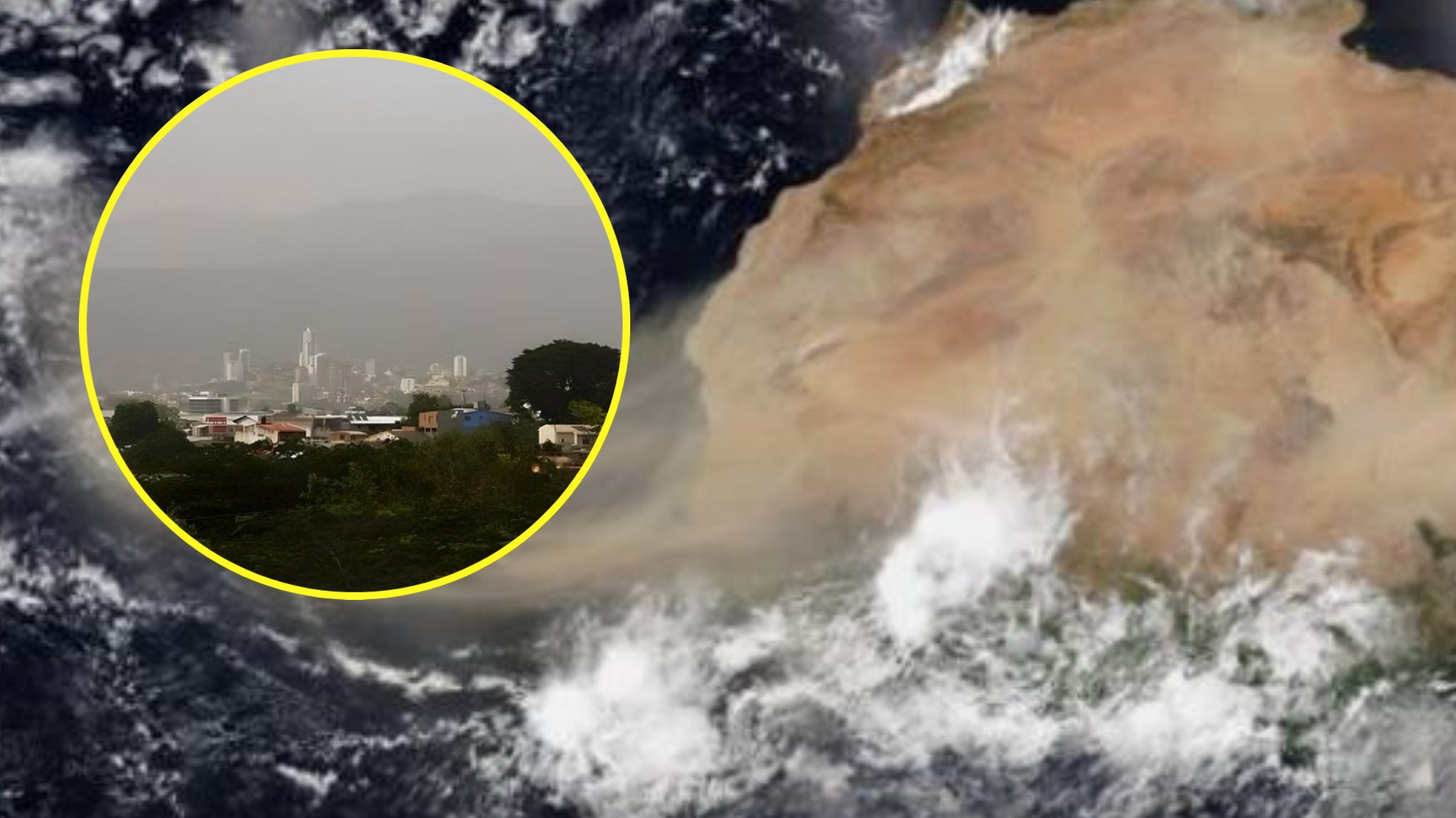 Autoridades recomiendan precaución ante el polvo del Sahara que cubre al territorio nacional