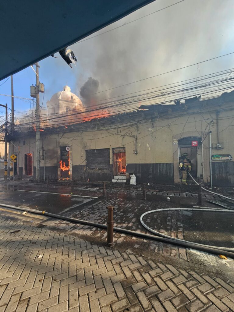 Incendio en Chinda Díaz. TVA.