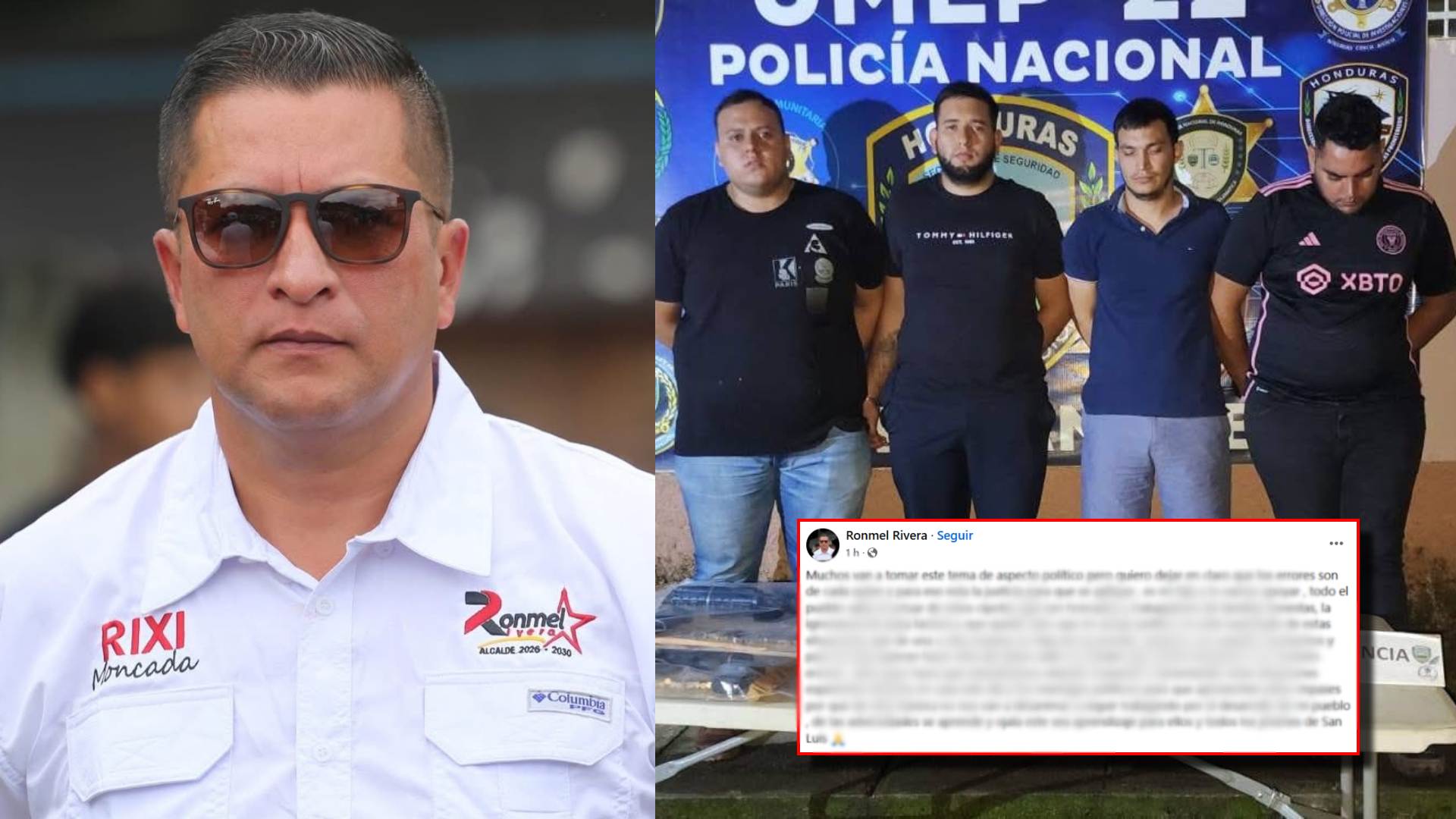 Alcalde de Santa Bárbara reacciona a captura de su hijo