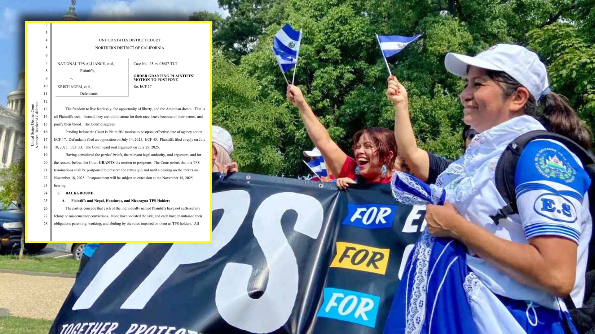 Corte Federal suspende cancelación del TPS para Honduras: Estos son los detalles