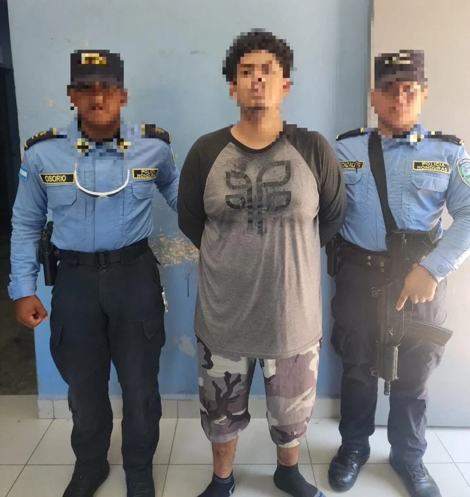 Foto cortesía: Detención en Lejamaní, Comayagua.