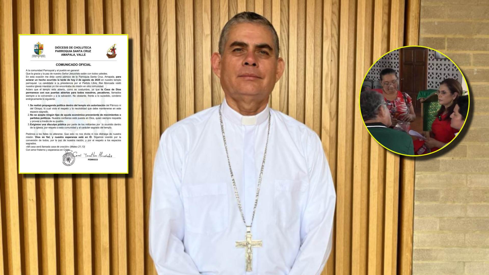 Rixi Moncada y propaganda política en iglesia: lo que se sabe