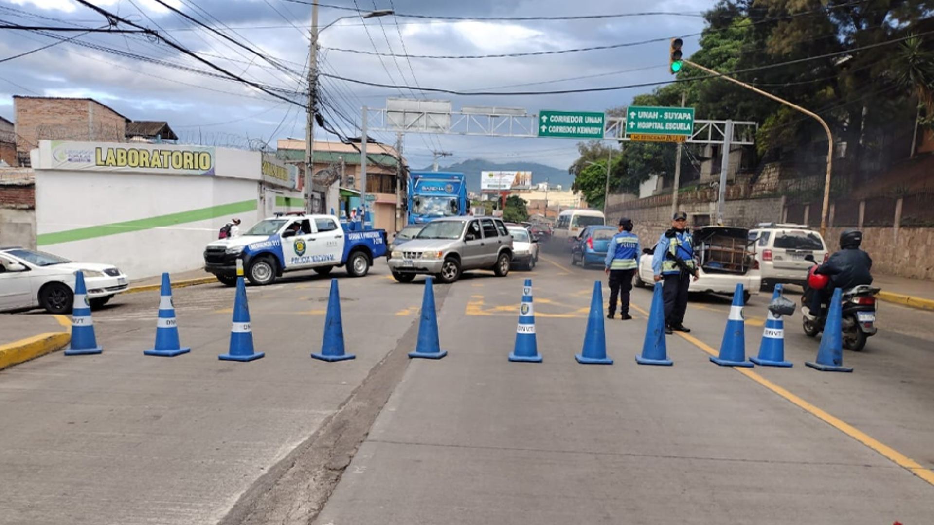Honduras vs Nicaragua: calles cerradas en Tegucigalpa