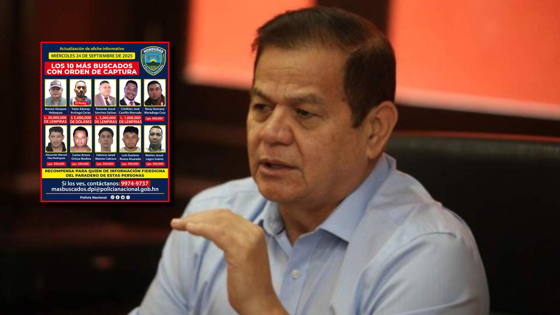 Romeo Vásquez Velásquez responde tras récord en recompensa