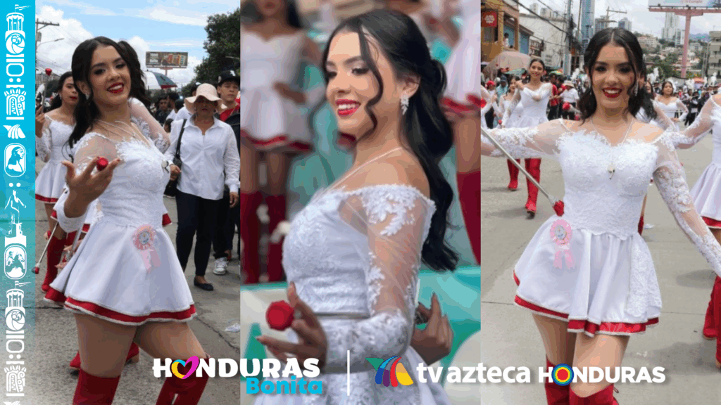 Ella es Mía Valentina Flores, la palillona que cautivó en el 204 aniversario de independencia