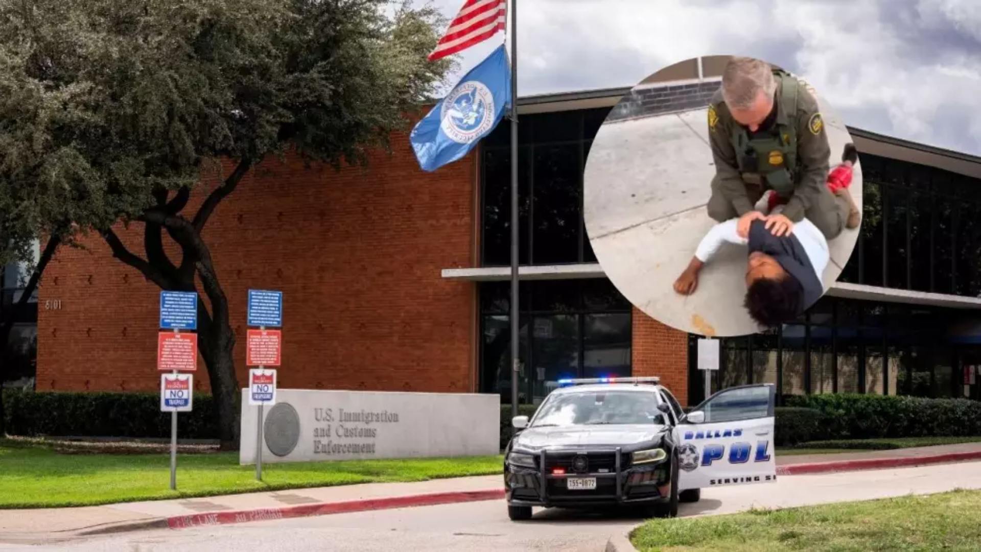 Agente de ICE taclean a joven en Chicago: (VIRAL)
