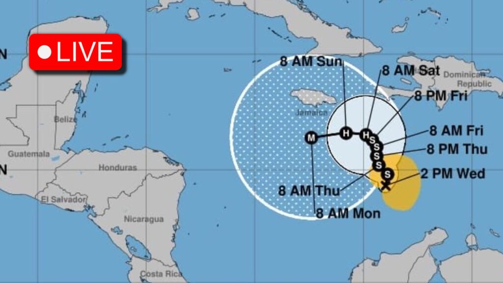 Tormenta tropical Melissa toma nuevo rumbo: 🔴Sigue la trayectoria EN VIVO aquí