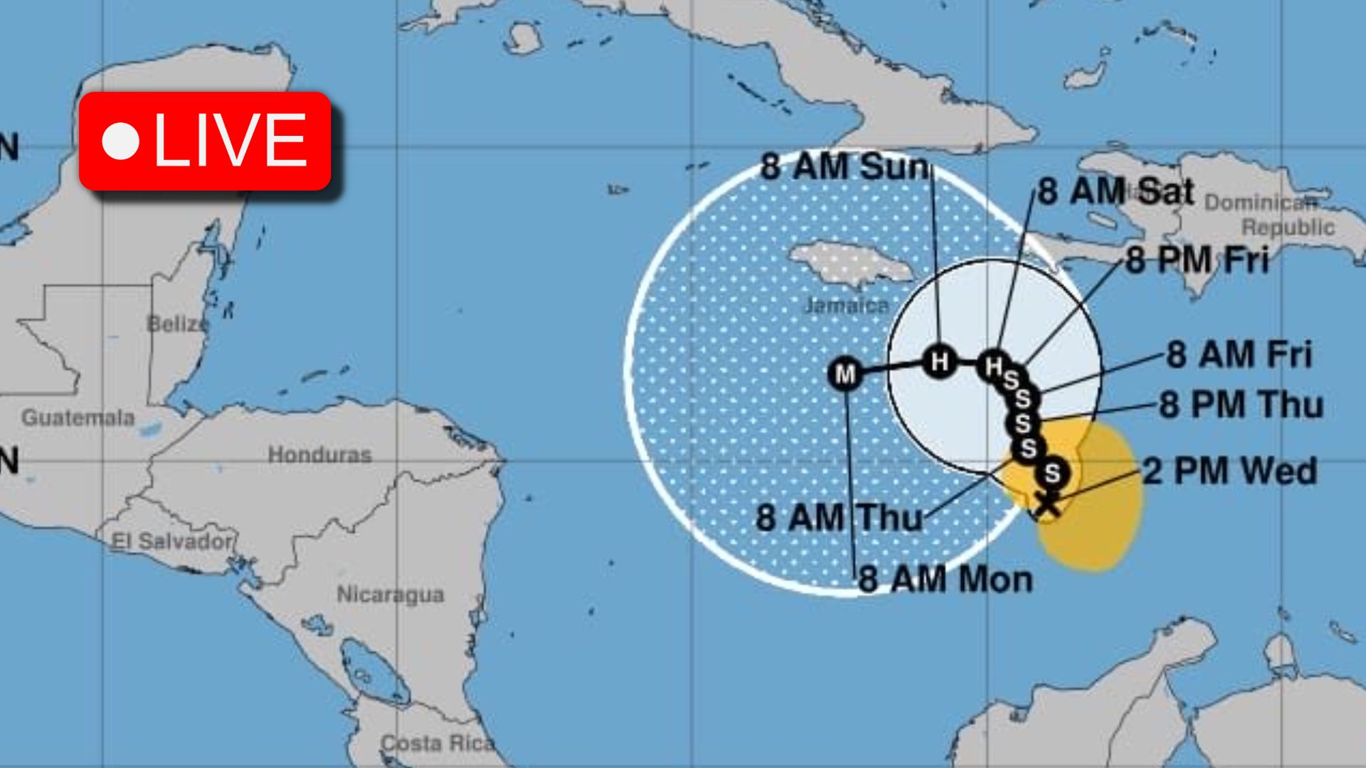 Tormenta tropical Melissa toma nuevo rumbo: 🔴Sigue la trayectoria EN VIVO aquí