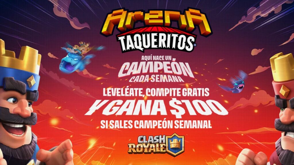 Taqueritos continúa ampliando su presencia en el sector gamer con el fortalecimiento de Arena Taqueritos, la plataforma regional que cada semana reúne a miles de jugadores en competencias abiertas de Clash Royale y Call of Duty Mobile.