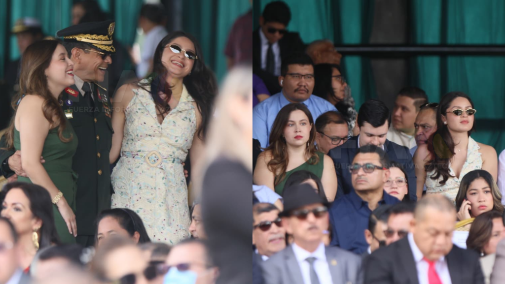 Hijas de Juan Orlando Hernández captados en video en ceremonia