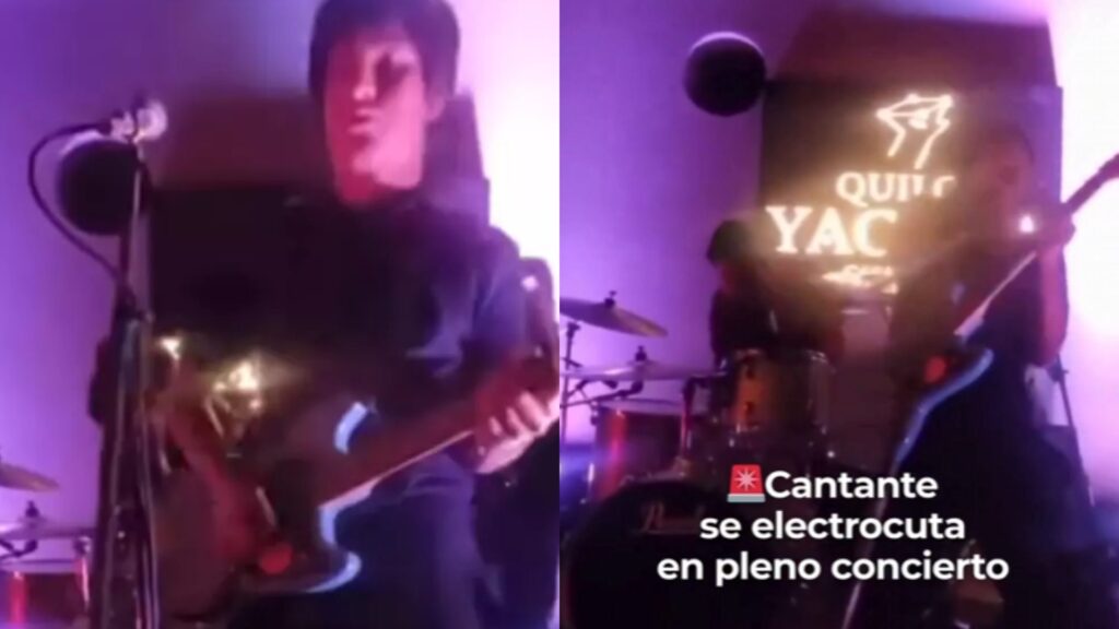 VIDEO: Cantante sufre descarga eléctrica durante una presentación en Lima