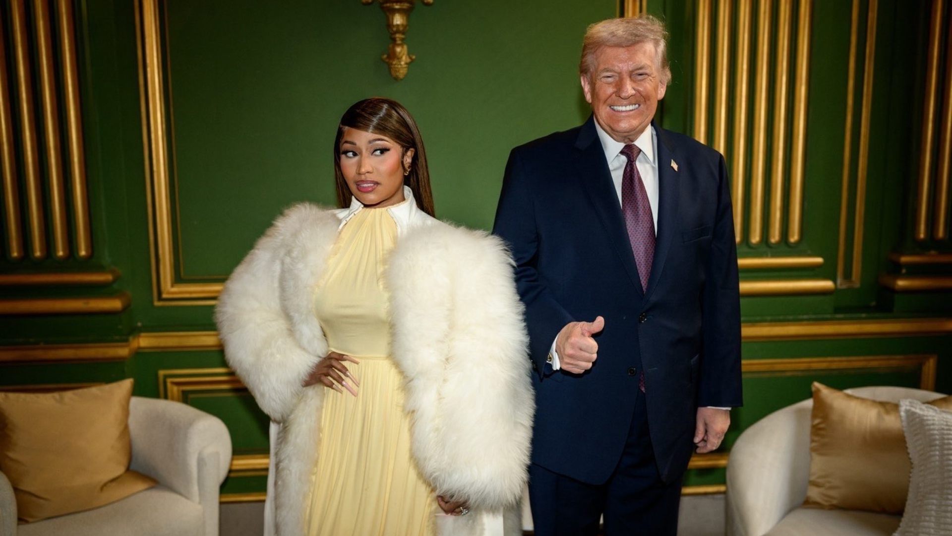 “El odio no me detiene”: Nicki Minaj se declara “fan número uno” de Donald Trump y se vuelve tendencia global