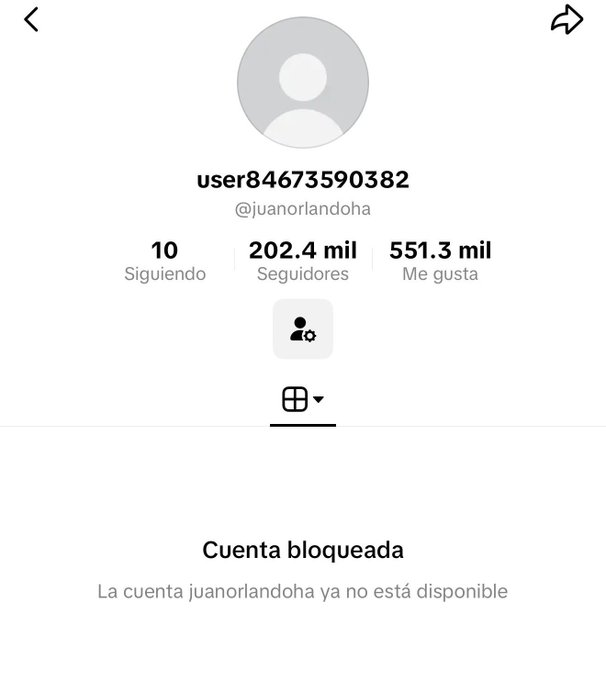 Juan Orlando Hernández pierde cuenta de TikTok: ¿Qué sucedió?