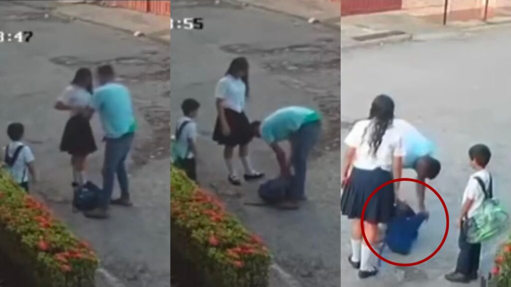 VIDEO genera indignación tras asalto a niños en Nacaome cuando iban rumbo a la escuela