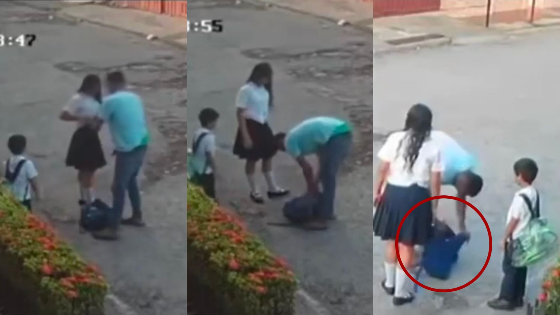 VIDEO genera indignación tras asalto a niños en Nacaome cuando iban rumbo a la escuela