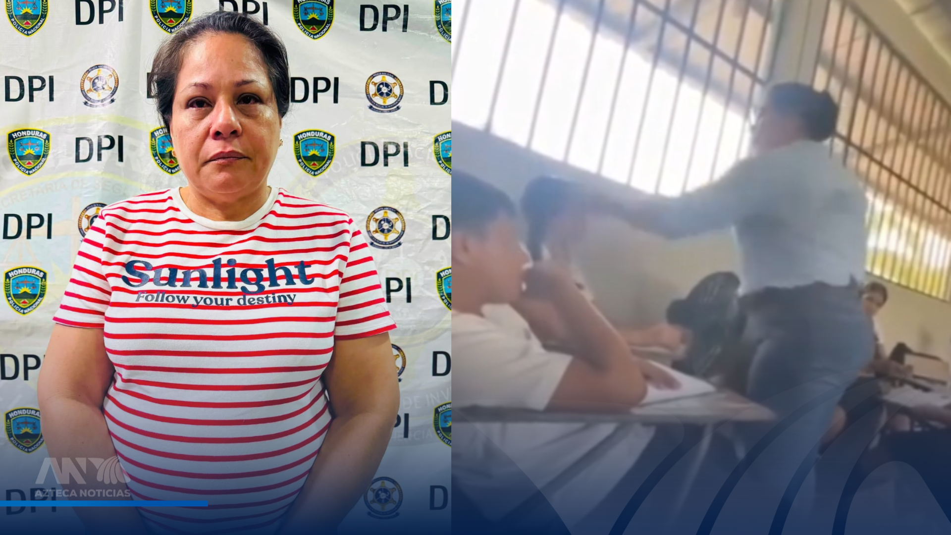 "¡Callate la jeta!": Capturan a maestra tras abofetear a estudiante en Yoro; video se vuelve viral