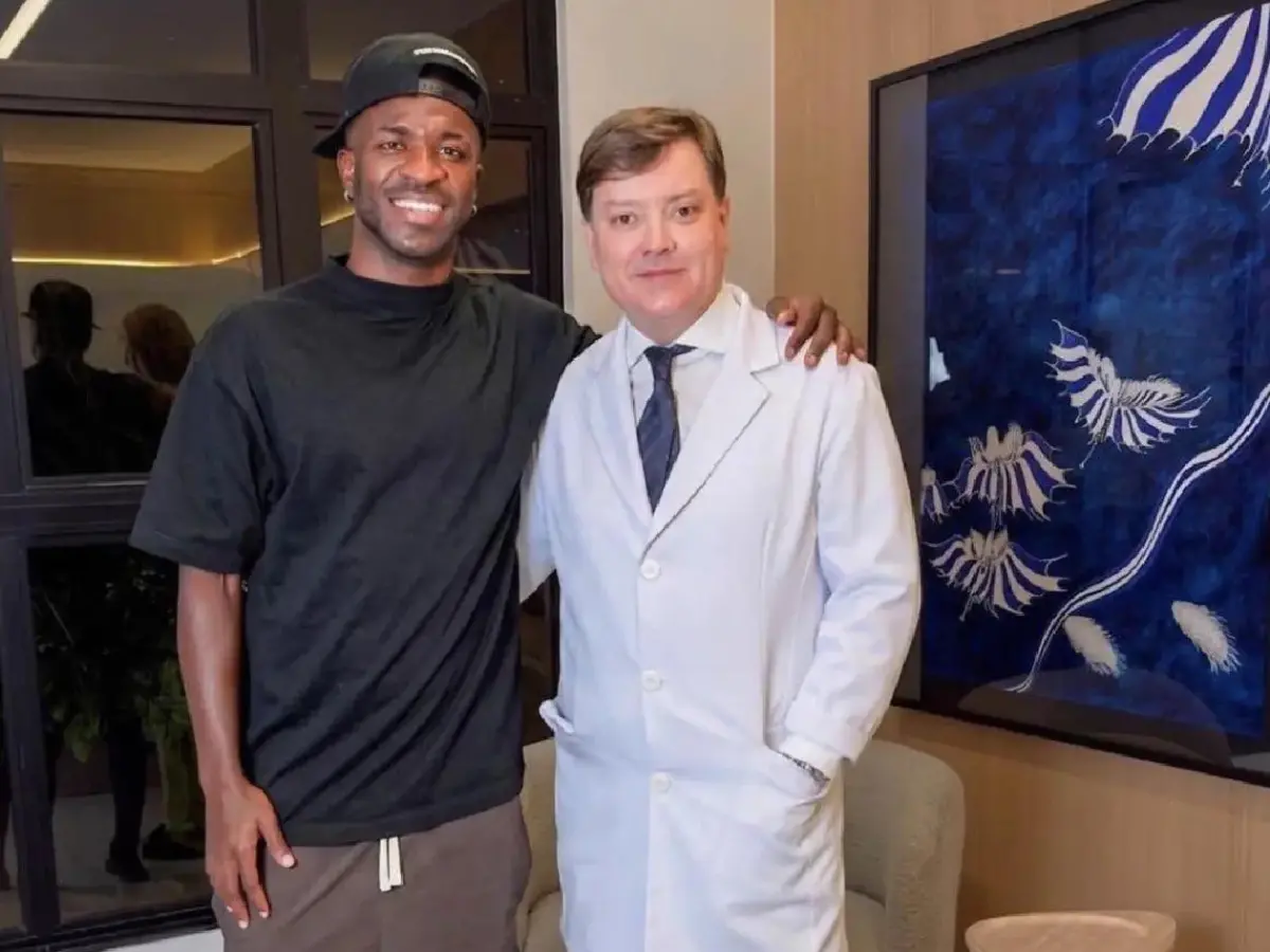 GALERÍA ¿Irreconocible? | Vinicius Jr. sorprende con nuevo rostro tras cirugía estética