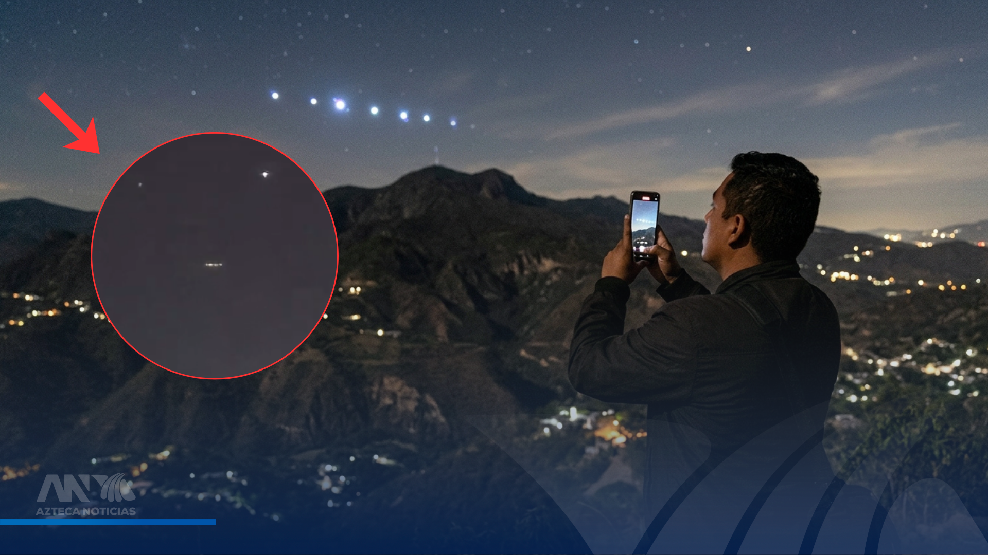 Supuesto ovni sorprende en Tegucigalpa: ciudadano capta en VIDEO luces extrañas sobre las montañas