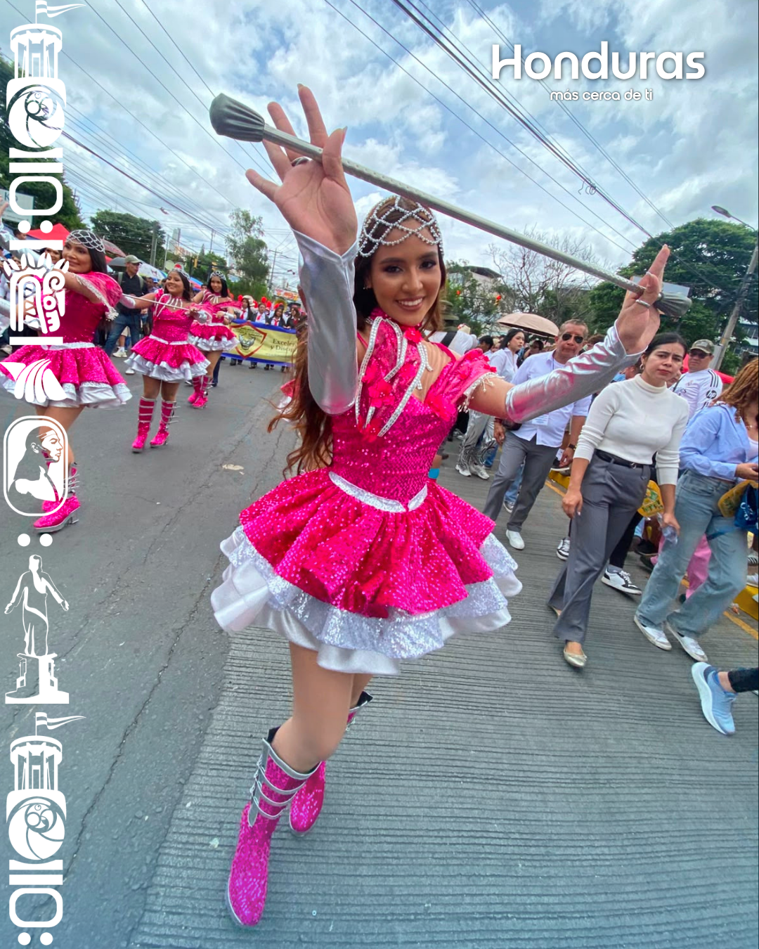 FOTOS | Palillonas hondureñas que destacaron durante los desfiles patrios 2026