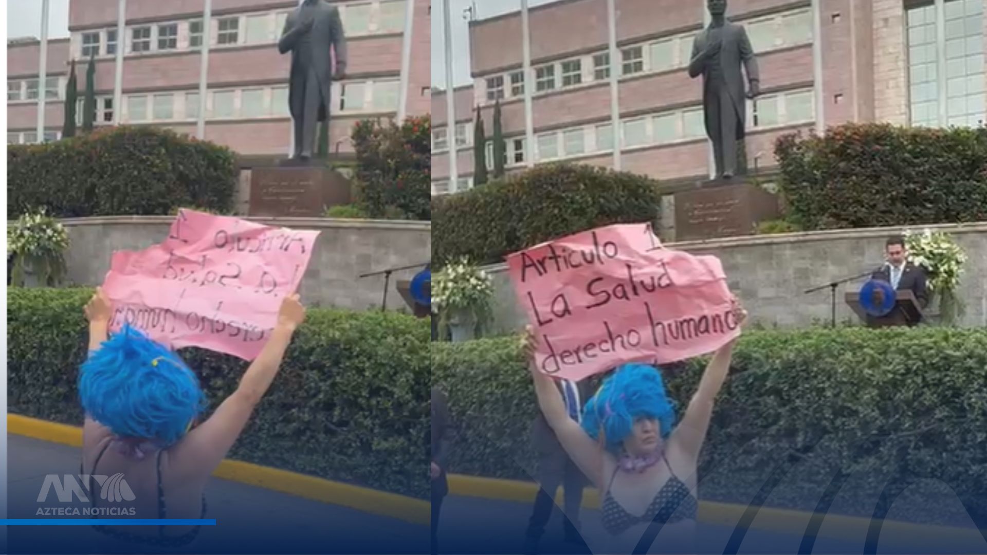 Protesta interrumpe discurso de Nasry Asfura en Honduras