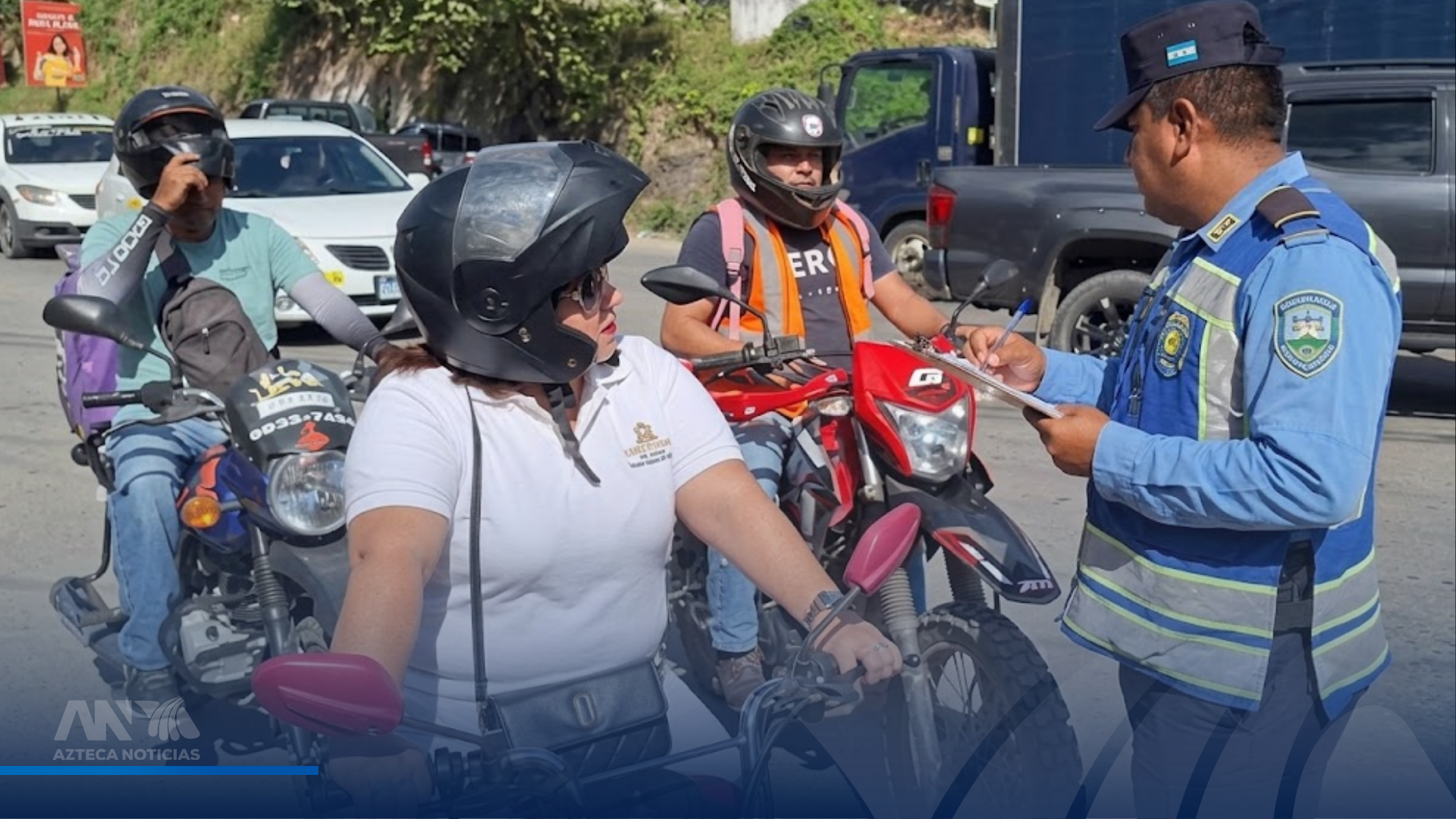 Más de 100 motociclistas sancionados por no usar chaleco